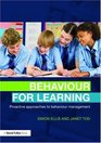 Behaviour for Learning Proactive Approaches to Behaviour Management