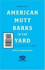 American Mutt Barks in the Yard