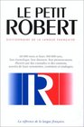 Le Nouveau Petit Robert Dictionnaire De La Langue Francaise  Des Noms Propres