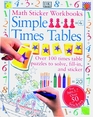 Math Sticker Workbooks Simple Times Tables