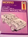 Morris Marina 1700 Owner's Workshop Manual