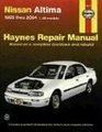 Haynes Nissan Altima 1993 thru 2004