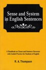 Sense  System in English Sentences