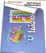 Holt School Mathematics Teacher's Edition