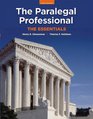 The Paralegal Professional The Essentials Plus NEW MyLegalStudiesLab and Virtual Law Office Experience with Pearson eText  Access Card Package