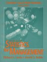 Statistics for Management Student Solutions Manual