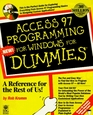 Access 97 Programming for Windows for Dummies