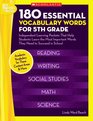 180 Essential Vocabulary Words for 5th Grade Independent Learning Packets That Help Students Learn the Most Important Words They Need to Succeed in School