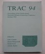 Trac 94 Proceedings of the Fouth Annual Theoretical Roman Archaeology Conference Durham 1994