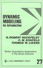 Dynamic Modeling An Introduction