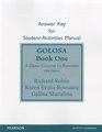 SAM Answer Key for Golosa A Basic Course in Russian Book One