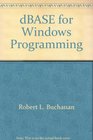 dBASE for Windows Programming