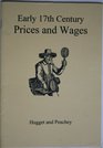 Early 17th Century Prices and Wages