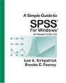 A Simple Guide to SPSS for Windows Version 120 and 130