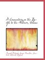 A Commentary on the Epistle to the Hebrews Volume I