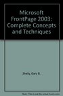 Microsoft Office FrontPage 2003 Complete Concepts and Techniques