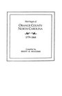 Marriages of Orange County North Carolina 17791868