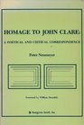 Homage to John Clare A poetical and critical correspondence