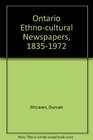 Ontario Ethnocultural Newspapers 18351972