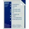 Insider's Guide to Graduate Programs in Clinical and Counseling Psychology 1996/1997 Edition