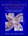 Mathematics Activities for Elementary School Teachers A Problem Solving Approach