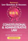 Blackstone's Law Questions and Answers  Constitutional and Administrative Law