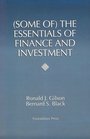 Some of the Essentials of Finance and Investment