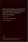 Effect of Disorder and Defects in IonImplanted Semiconductors Optical and Photothermal Characterization