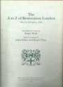 A to Z of Restoration London City of London 1676