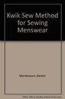 KwikSew Method for Sewing Menswear