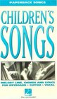 Children's Songs  (Paperback Songs)