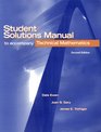 Student Solutions Manual for Technical Mathematics