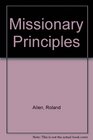 Missionary principles
