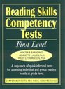 Reading Skills Competency Tests First Level