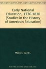 Early national education 17761830