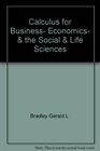 Calculus for Business Economics  the Social  Life Sciences
