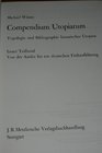 Compendium Utopiarum Typologie u Bibliogr literar Utopien