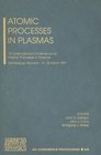Atomic Processes in Plasmas The 15th International Conference on Atomic Processes in Plasmas