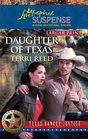 Daughter of Texas (Texas Rangers Justice, Bk 1) (Love Inspired Suspense, No 228) (Larger Print)