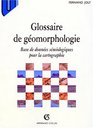 Glossaire de gomorphologie Base de donnes smiologiques pour la cartographie