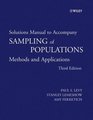 Sampling of Populations Solutions Manual Methods and Applications
