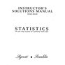 Instructor's Solutions Manual for Statistics The Art and Science of Learning from Data