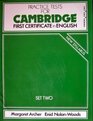 Practice Tests for Cambridge First Certificate in English Set 2