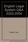 QA English Legal System 4th edition