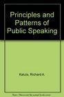 Principles and Patterns of Public Speaking