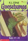Goosebumps Boxed Set, Books 1 - 4:  Welcome to Dead House, Stay Out of the Basement, Monster Blood, and Say Cheese and Die!