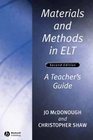 Materials and Methods in Elt A Teacher's Guide