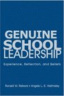 Genuine School Leadership Experience Reflection and Beliefs