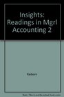 Insights Readings in Mgrl Accounting 2