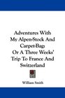 Adventures With My AlpenStock And CarpetBag Or A Three Weeks' Trip To France And Switzerland